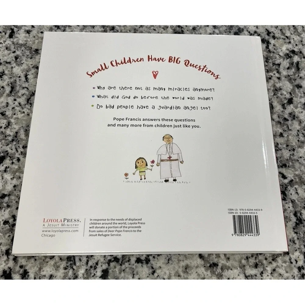 Dear Pope‎ Francis The Pope Answers Letters from Children Hardcover Book 2016
